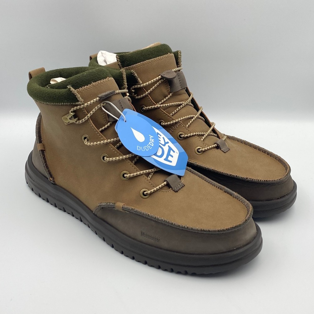 Hey Dude Bradley Classic Tumbled Nut Brown Chukka Boots Men's Size 12 44327-2AH - Picture 1 of 10